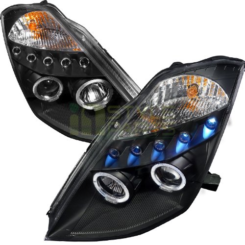 Amazon | Instyleparts ブラックベゼル LED ハロー プロジェクター